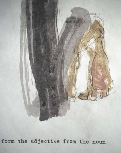 Articulations (detail/collaboration with poet Fred Wah) 1995 Articulations (detail/collaboration with poet Fred Wah) 1995